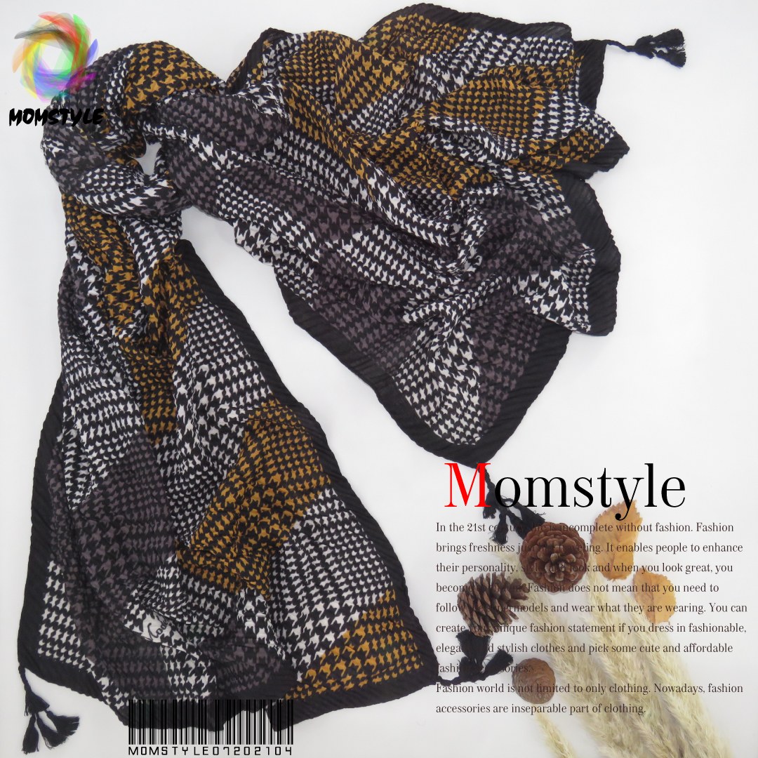 شال تک طرح  40تکه چهار فصل رنگ خردلی مام استایل