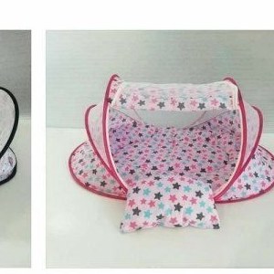 پشه بند تاشو مسافرتی تشک و بالش دار مامزنینی