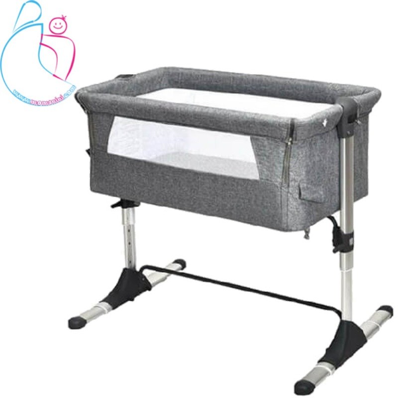 تخت کنار مادر zooye مدل ZN-803 رنگ طوسی مامزنینی