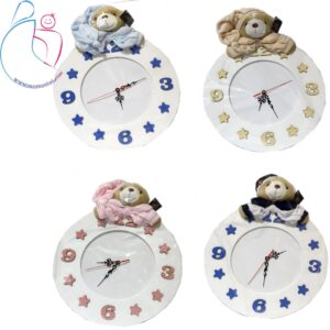 ساعت اتاق کودک طرح خرس تدی (teddy bear) مامزنینی