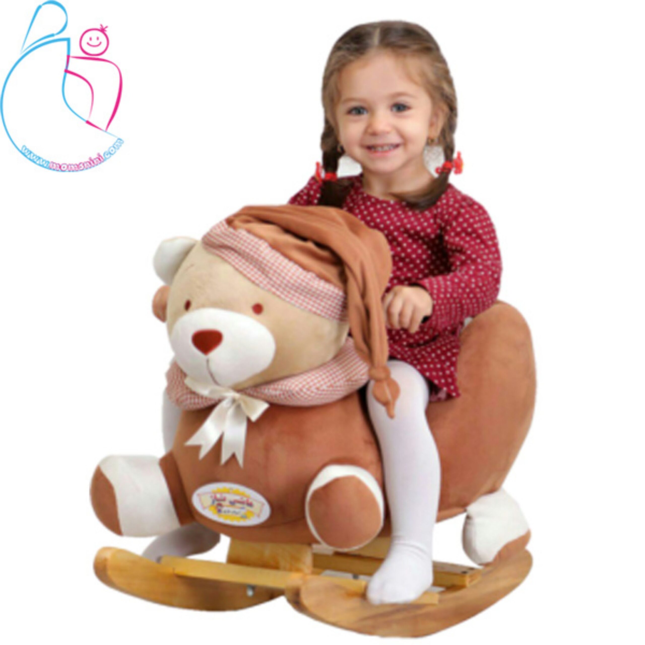 راکر کودک هانی ناز مدل خرس شکلاتی