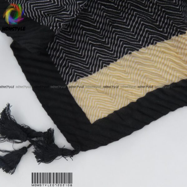 شال تک طرح  زیگزاگ چهار فصل مدلینا مام استایل