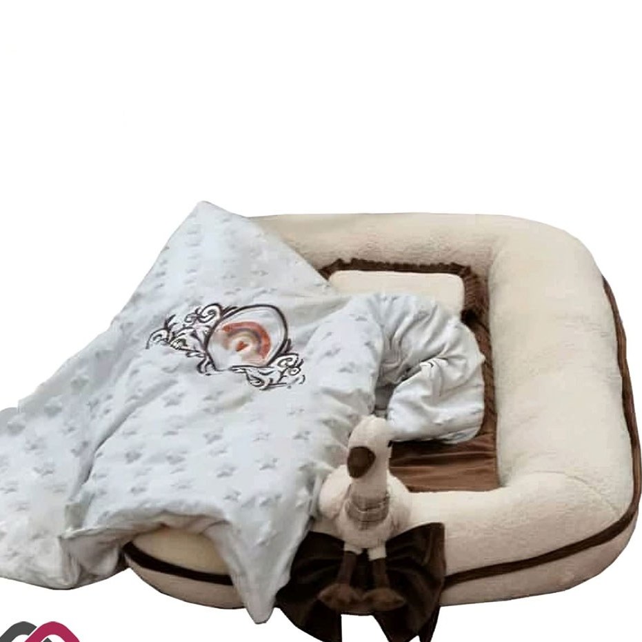 تشک حفاظ دار طرح غاز رنگ کرم مامزنینی