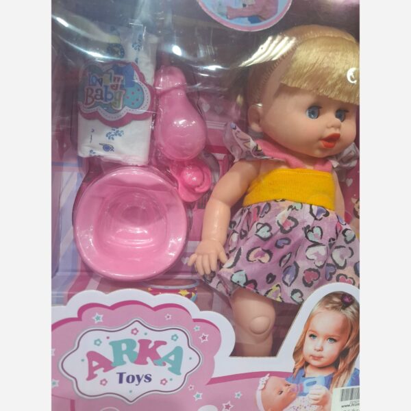 عروسک ارکا مدل بیبی بورن نوزاد موزیکال مامزنینی