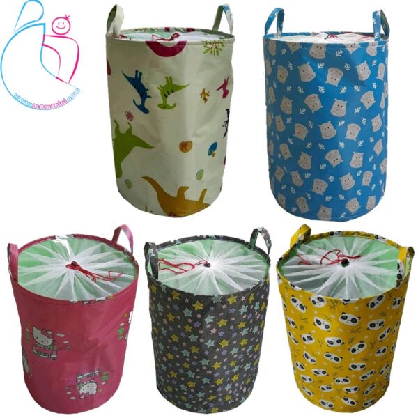 سبد لباس و اسباب بازی کودک طرح اسب آبی