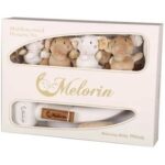 آویز تخت و گهواره نوزاد موزیکال و چراغدار طرح خرس ملورین (Melorin)مامزنینی