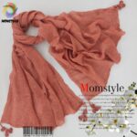 شال مخملی را ه راه منگوله دار مام استایل