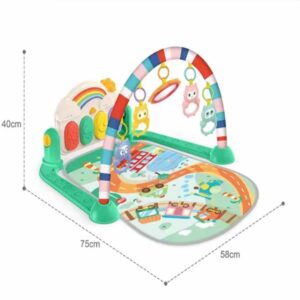 تشک بازی موزیکال کودک هوانگر Huanger طرح رنگین کمان کد HE0652 مامزنینی