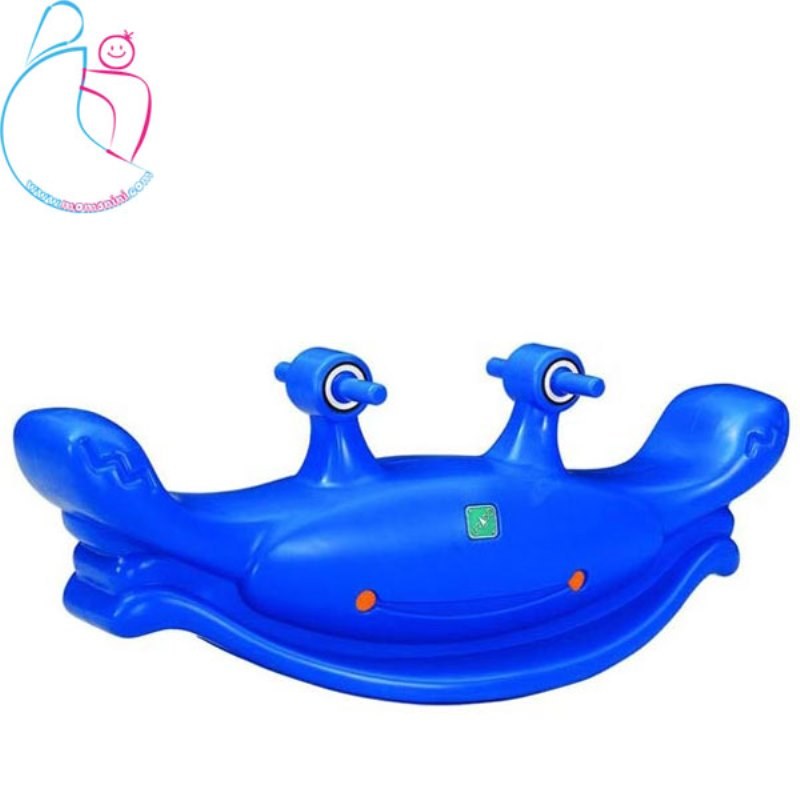 الاکلنگ کودک دو نفره مدل خرچنگ رنگ آبی مامزنینی