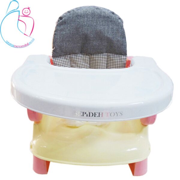 صندلی غذاخوری تاشو کودک طرح سامر  رنگ طوسی مامز نینی