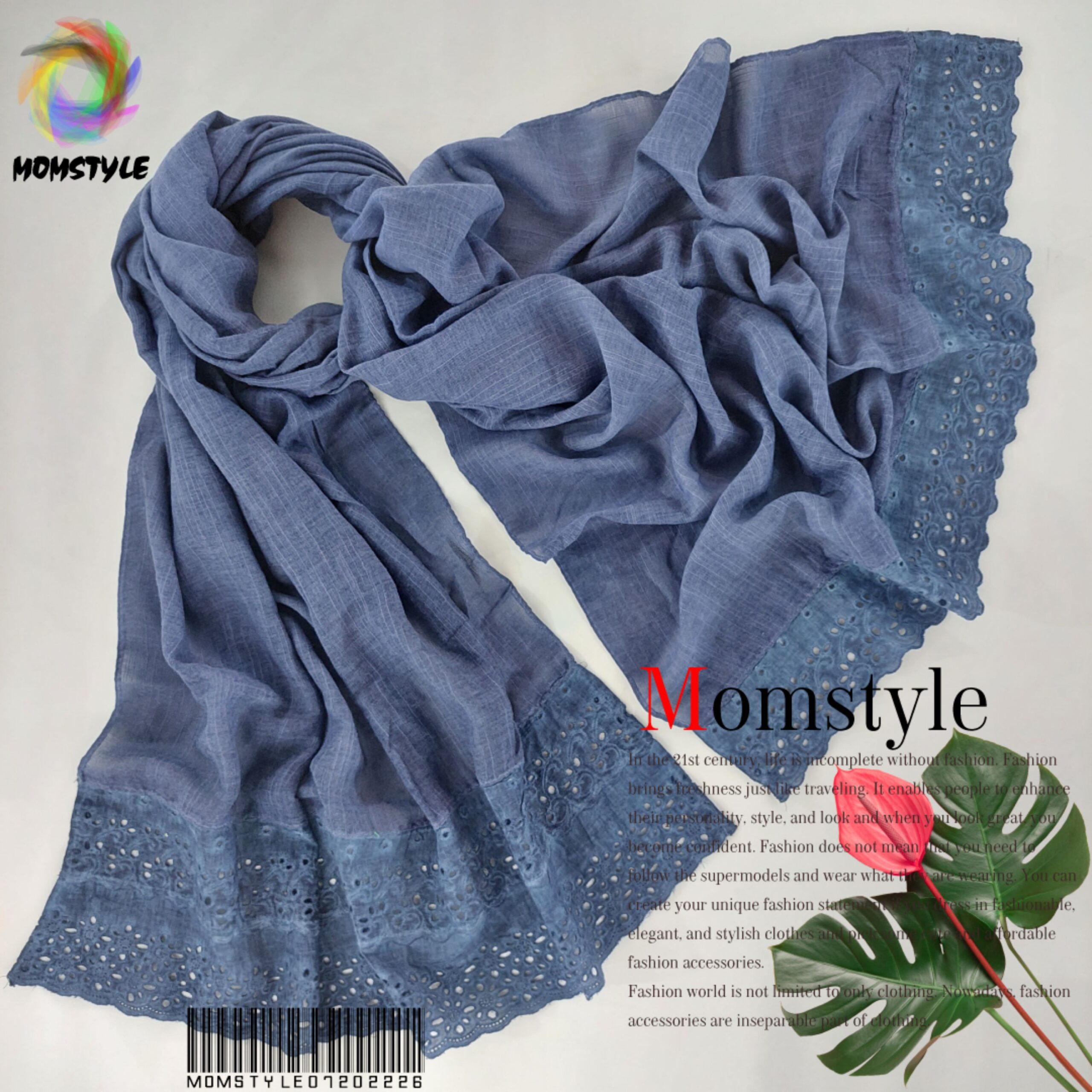 شال حاشیه دانتل وارداتی مام استایل