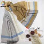 شال موهر جناقی معمولی وارداتی  دارای رنگ بندی مام استایل