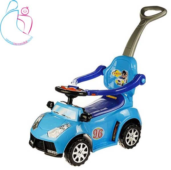 ماشین بازی سواری ارابه مدل Matis  رنگ آبی مامزنینی