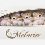 آویز تخت و گهواره نوزاد موزیکال و چراغدار طرح خرس ملورین (Melorin)مامزنینی