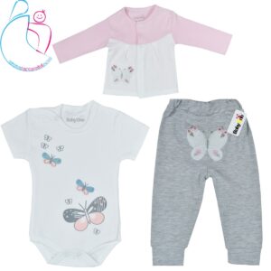 لباس سه تیکه بی بی وان طرح پروانه