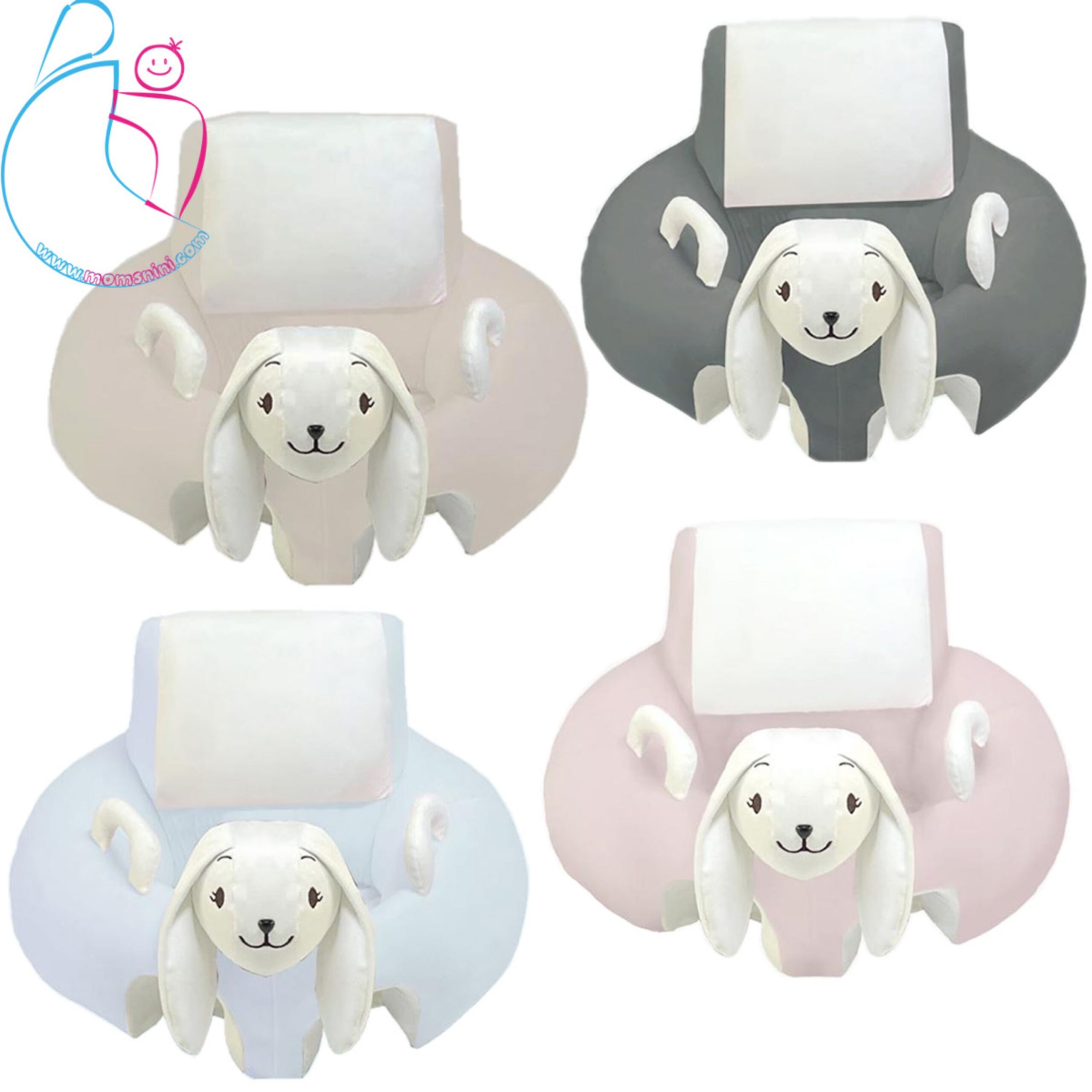 صندلی کمک آموزشی نشستن کودک مدل خرگوش آبی