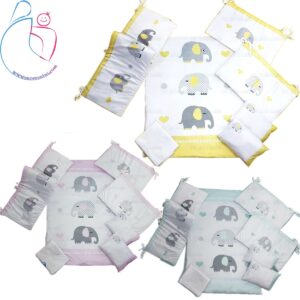 سرویس روتختی مخمل 7 تکه مامزکیوتی طرح فیل مامزنینی