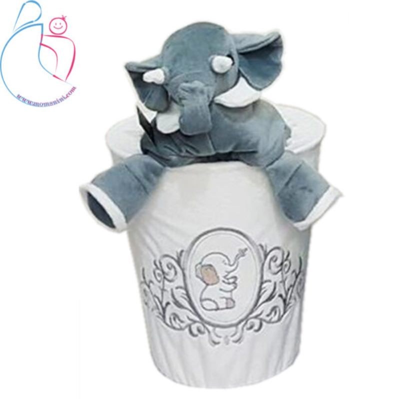 ست سطل و جادستمال اتاق کودک مدل فیل | آرامیس