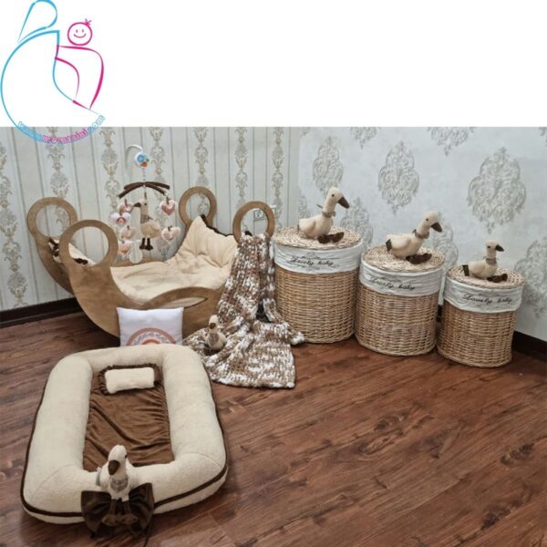 سبد اسباب بازی و لباس کودک مدل غاز سایز بزرگ مامزنینی