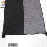 شال نخی  مشکی سفید چهارخانه  مام استایل