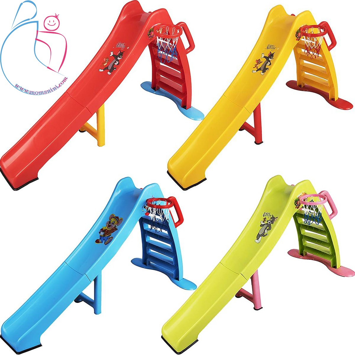 سرسره کودک 5پله مدل سارینا رنگ آبی مامزنینی