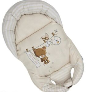 قنداق سوئیسی دوطرفه نوزاد از برند مامزکیوتی طرح خرس بند رخت مامزنینی