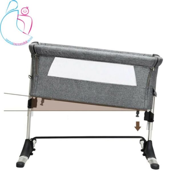 تخت کنار مادر zooye مدل ZN-803 رنگ طوسی مامزنینی