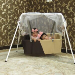 گهواره تاشو شبنم رنگ کرم مامزنینی