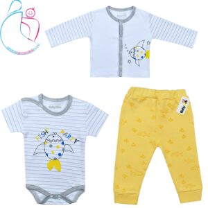 لباس سه تکه بی بی وان طرح ماهی