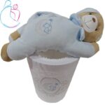 ست سطل و جادستمال اتاق کودک مدل خرس تدی | آرامیس