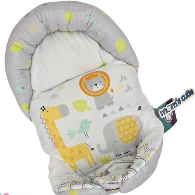 قنداق سوئیسی دوطرفه نوزاد از برند مامزکیوتی طرح فیل و زرافه گاردن مامزنینی