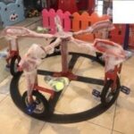 چرخ و فلک پدالی فلزی کودک مامزنینی