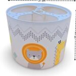 سرویس لوستر،آباژور،ساعت و جای دستمال نوزاد برند مامز کیوتی مدل 4 تکه طرح گاردن مامزنینی