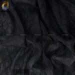 شال پلیسه  نخی چهار فصل رنگ مشکی کد54 مام استایل