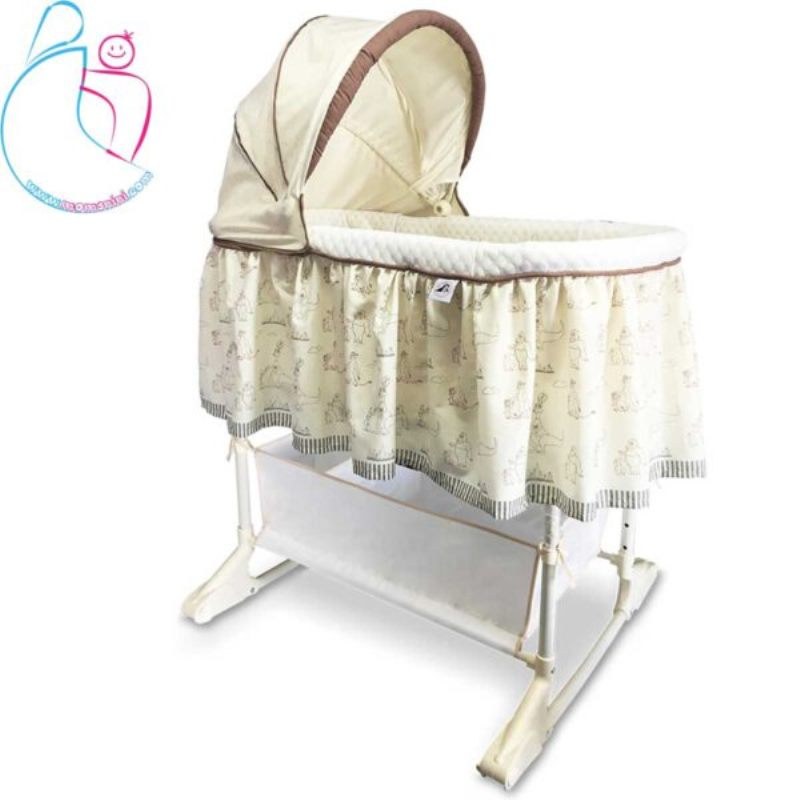 تخت و گهواره نوزاد آرتمن بی بی رنگ کرم مامزنینی