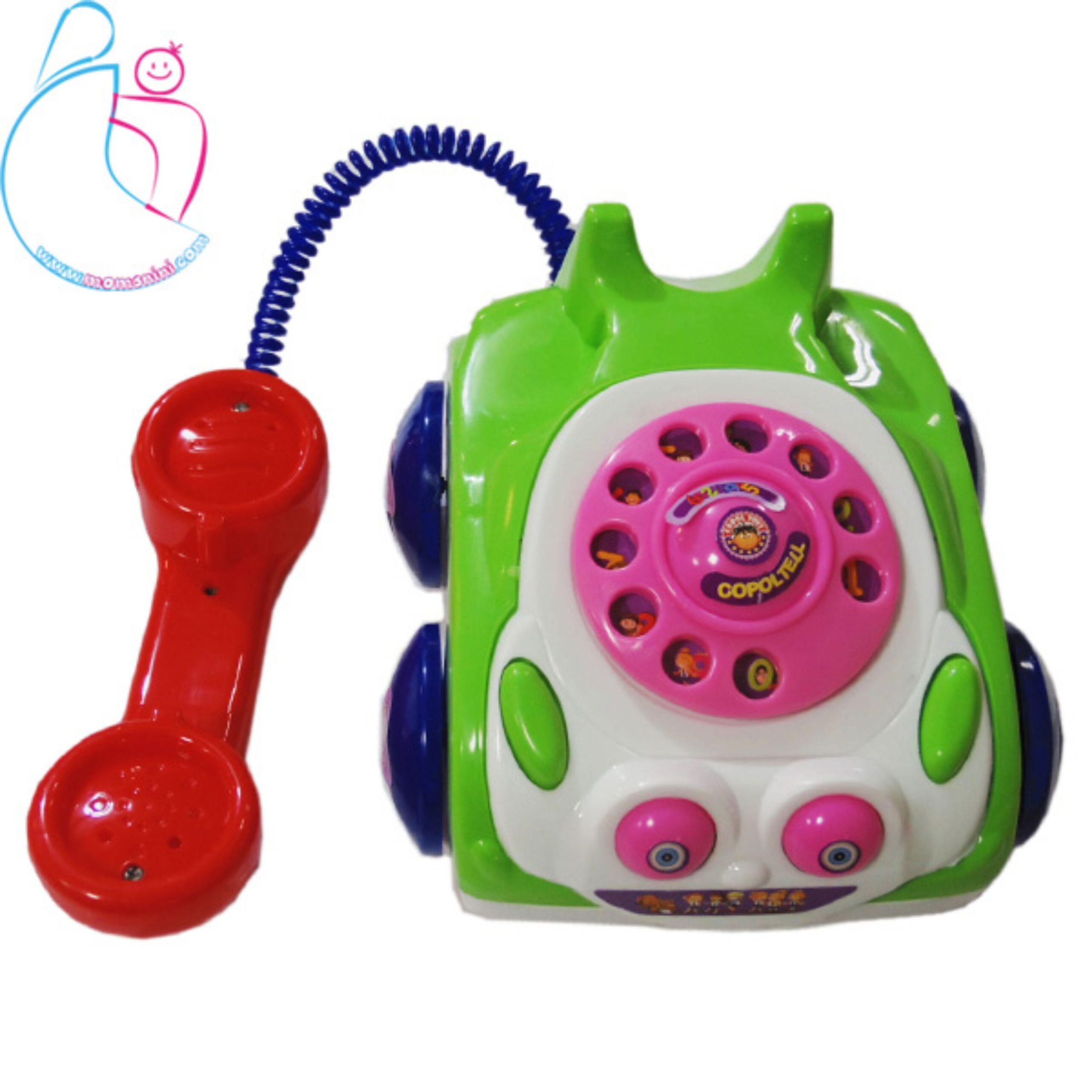 تلفن اسباب بازی مدل ماشین سبز