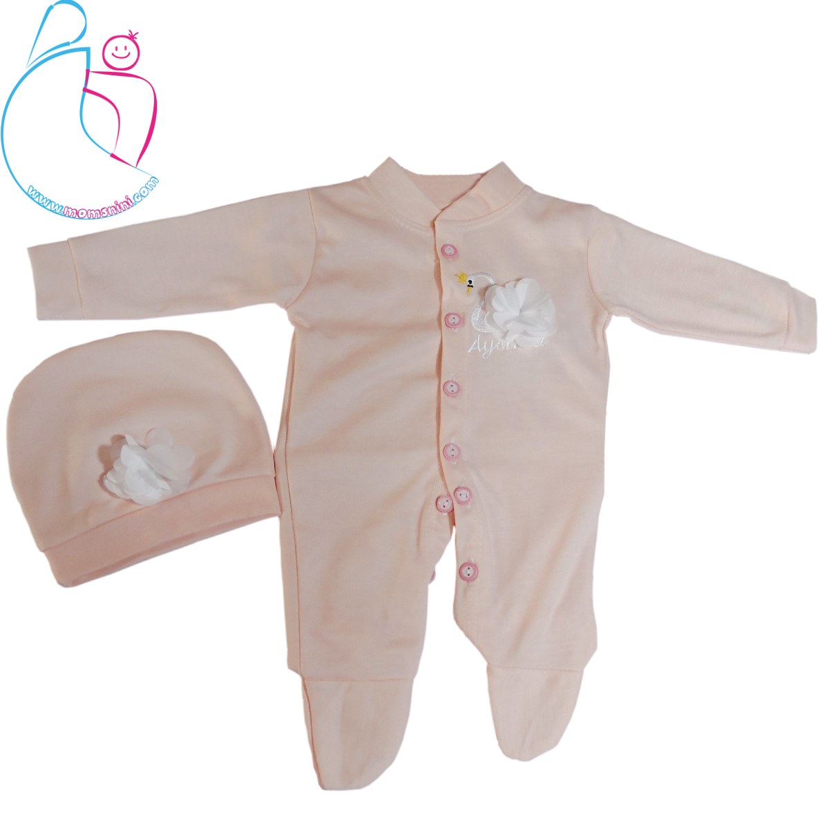 ست کلاه و سرهمی جورابدار شاهین مدل قو مامز نینی