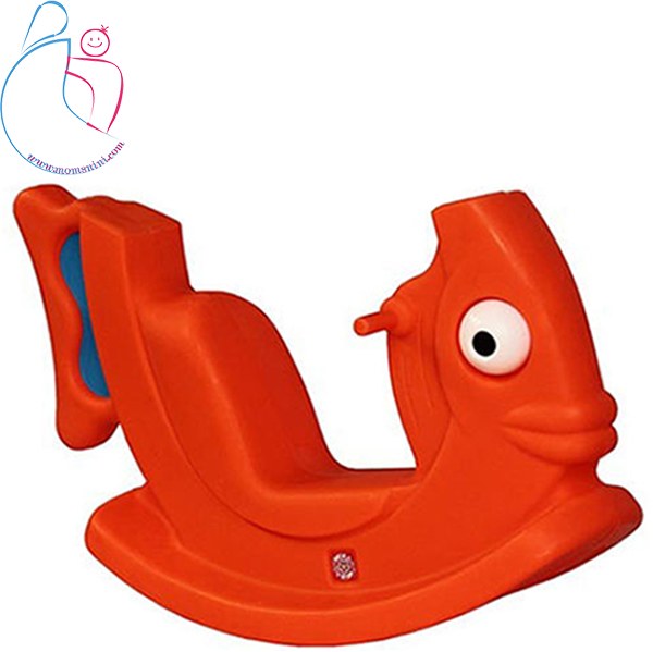 راکر کودک مدل ماهی بدون سقف رنگ قرمز مامزنینی