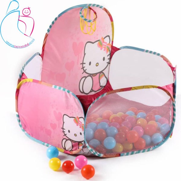 استخر توپ کودک پارچه ای دو کاره مدل کیتی