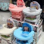 صندلی غذای کودک مدل پرتابل + کاسه و قاشق رایگان با تشک نرم عروسکی سوواندا Suvanda مامزنینی