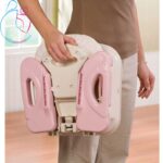 صندلی غذاخوری تاشو کودک طرح سامر  رنگ طوسی مامز نینی