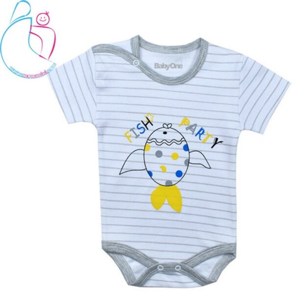 لباس سه تکه بی بی وان طرح ماهی