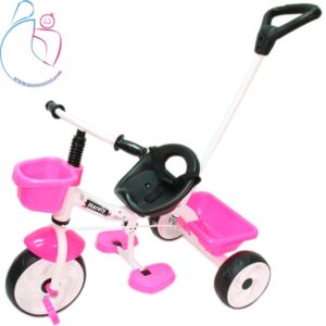 سه چرخه babyland مدل هارلی رنگ صورتی مامزنینی