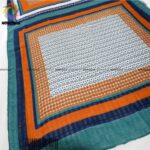 شال تکرنگ چهار فصل نخی منگوله دار مام استایل