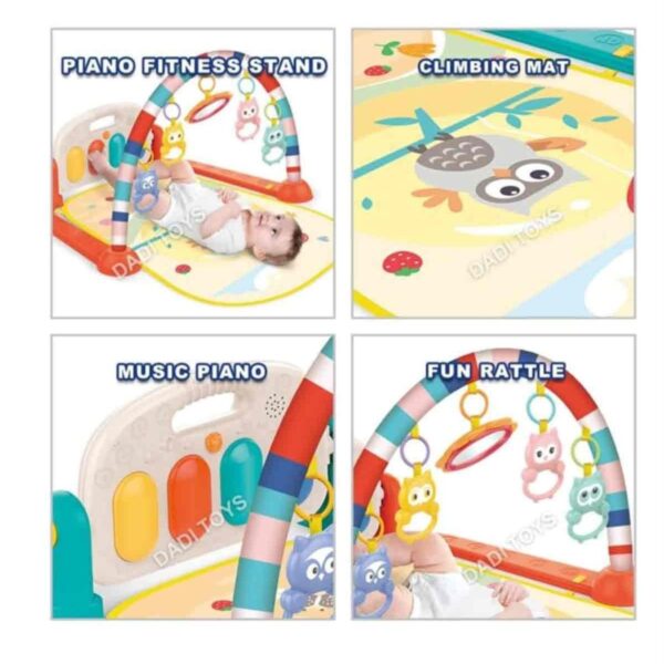 تشک بازی و پلی جیم موزیکال پیانو طرح جغد هانگر HUANGER مامزنینی