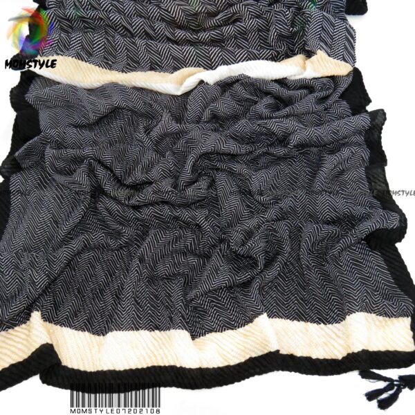 شال تک طرح  زیگزاگ چهار فصل مدلینا مام استایل