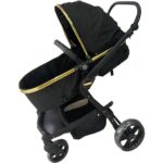 ست کالسکه و کریر دلیجان مدل هیرو پرو بدنه طلایی مامزنینی