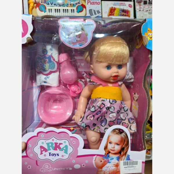 عروسک ارکا مدل بیبی بورن نوزاد موزیکال مامزنینی