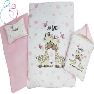 سرویس خواب 4 تکه مخمل مدل دو زرافه مامزکیوتی(momscutie)مامزنینی