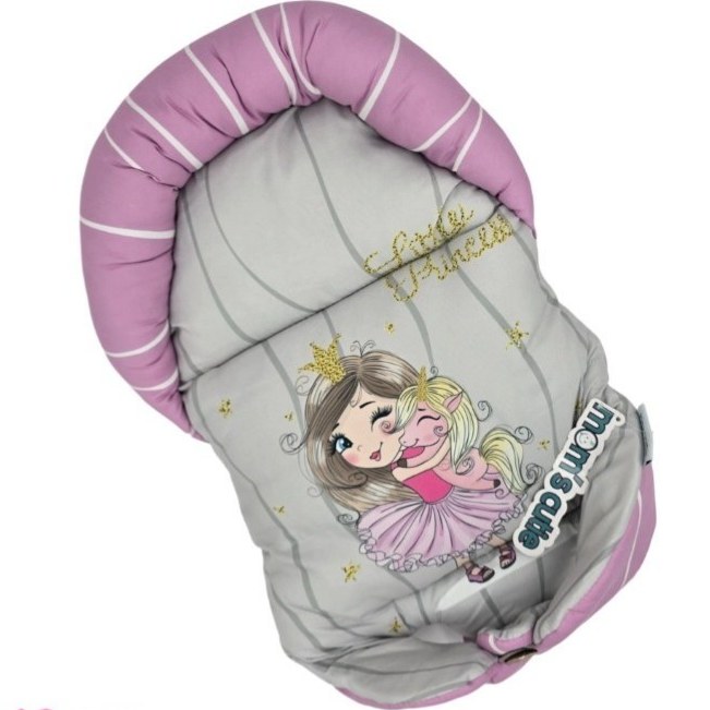 قنداق سوئیسی دوطرفه نوزاد از برند مامزکیوتی طرح پرنسس و اسب تک شاخ  مامزنینی